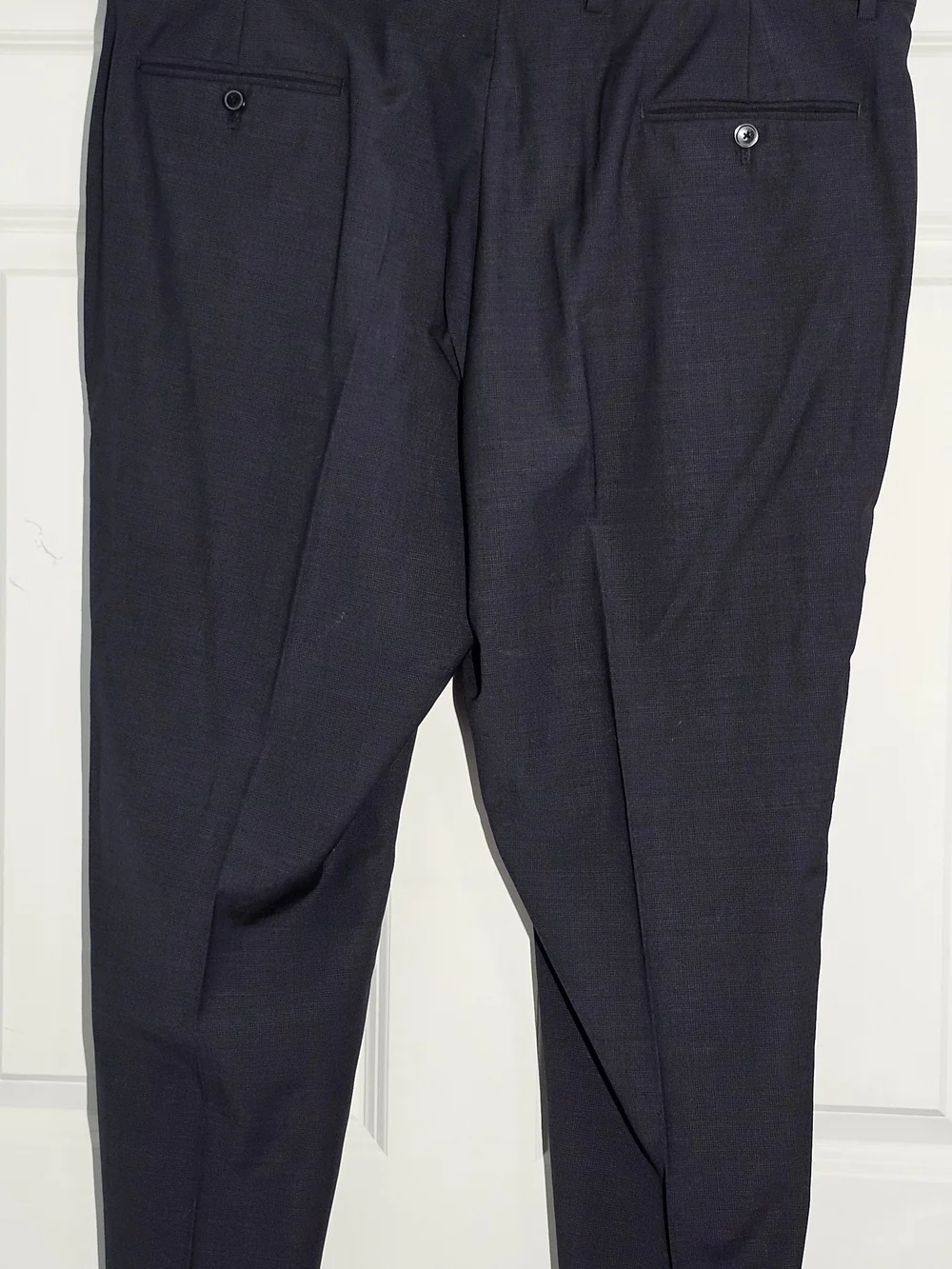 Joseph Abboud Suit Men 46L Gray 2B Super 120 Wool Career JOE 40X30 Pants Luxury